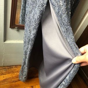 PromGirl Dresses - Grey Sequin Lace Long Sleeve Dress PromGirl Dresses - Grey Sequin Lace Long Sleeve Dress